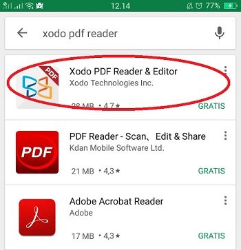 install xodo PDF Reader