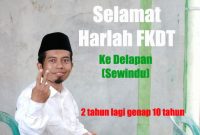 Read more about the article 14 April Harlah FKDT 2022 : Selamat Milad Satu Dasa Warsa
