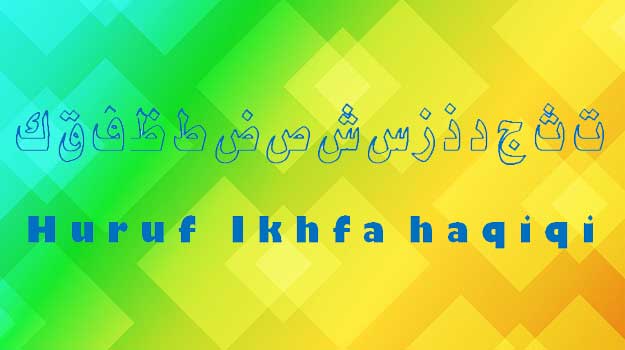 Contoh Bacaan Ikhfa Haqiqi Syafawi dalam alquran surat dan ayatnya