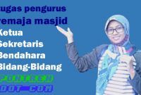 tugas pengurus remaja Masjid
