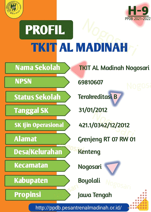 profil TK Al Madinah Nogosari Boyolali