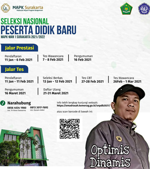 pendaftaran MAN PK Solo Surakarta