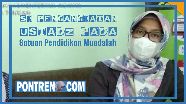 sk ustadz pengajar satuan pendidikan muadalah