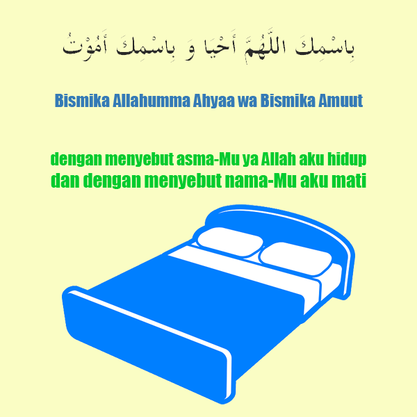 dp doa sebelum tidur bismika allahumma ahya
