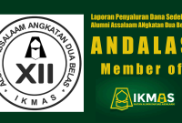 ikmas assalaam angkatan 12 laporan keuangan penyaluran dana