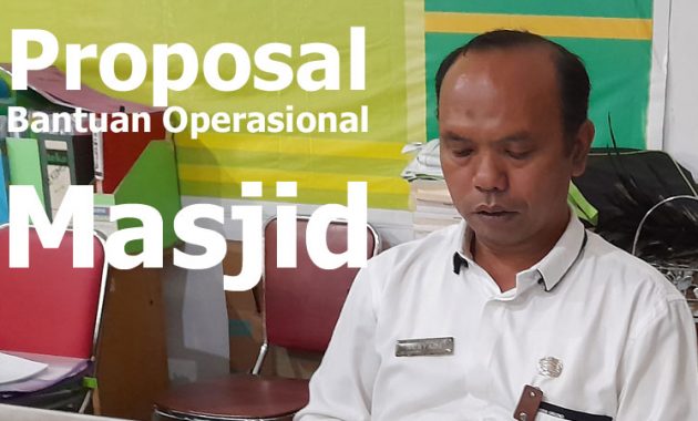 proposal bantuan operasional masjid