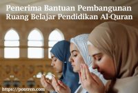 penerima bantuan pembangunan ruan g belajar pendidikan alQur'an