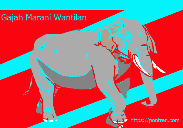 Gajah Marani Wantilan Tegese, tulisan Aksara Jawa