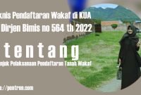 Juknis Pendaftaran Wakaf SK Dirjen Bimis no 564 th 2022