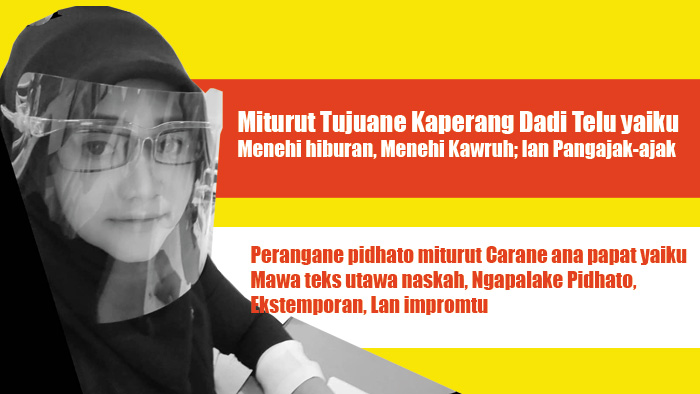 Pidhato Miturut Tujuane Kaperang Dadi Telu Miturut Carane Pidhato Dadi Papat Yaiku