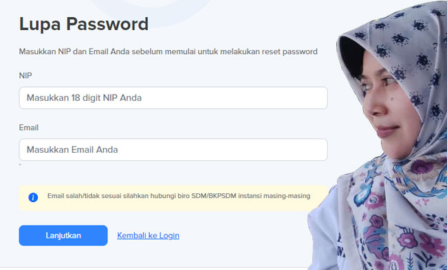 cara reset password mysapk karena lupa pegawai Kemenag