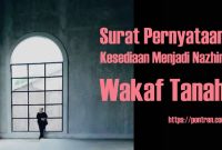 surat pernyataan kesediaan menjadi nazhir wakaf