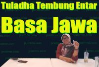 tuladha tembung entar basa Jawa