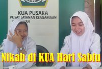 nikah di kua hari Sabtu