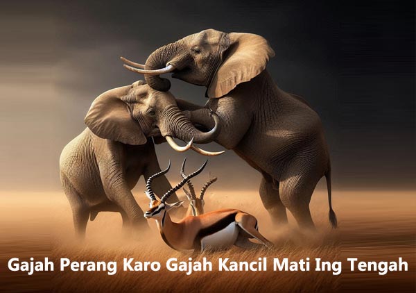 Gajah Perang Karo Gajah Kancil Mati Ing Tengah