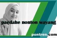 paedahe nonton wayang