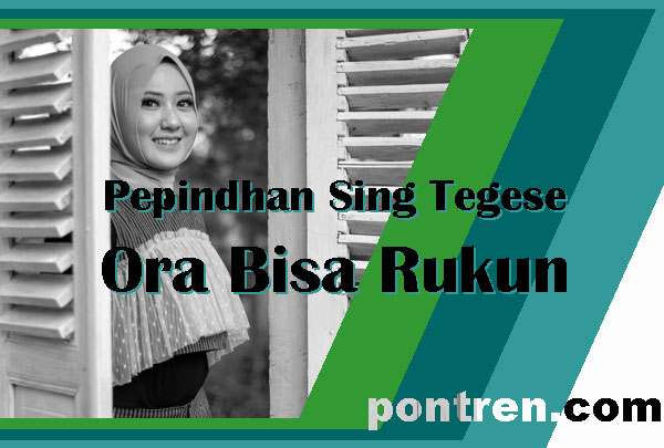 Pepindhan Sing Tegese Ora Bisa Rukun