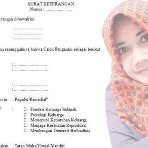 Surat Keterangan Mengikuti Bimwin