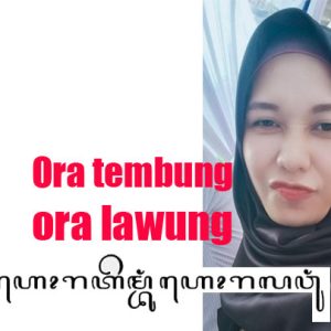 tulisan aksara jawa ora tembung ora lawung