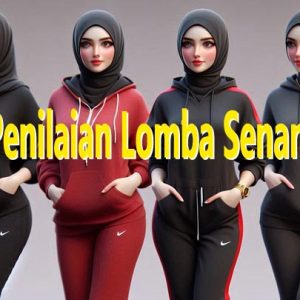 penilaian lomba senam, kriteria nilai, format blangko menilai