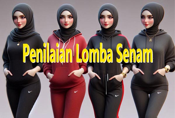 penilaian lomba senam, kriteria nilai, format blangko menilai