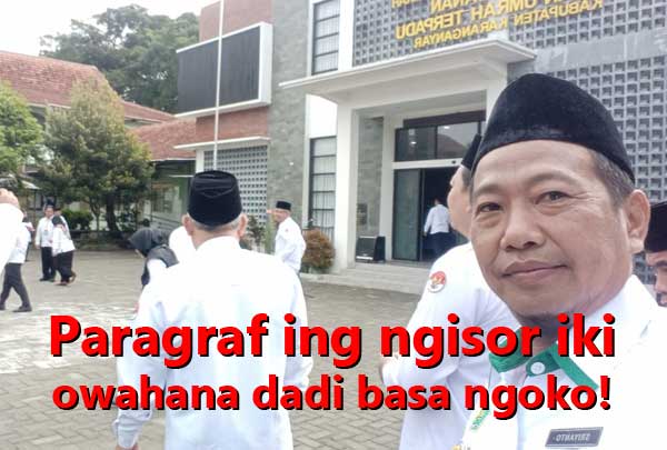 Paragraf ing ngisor iki owahana dadi basa ngoko!