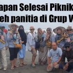 Ucapan Selesai Piknik RT oleh panitia di Grup WA