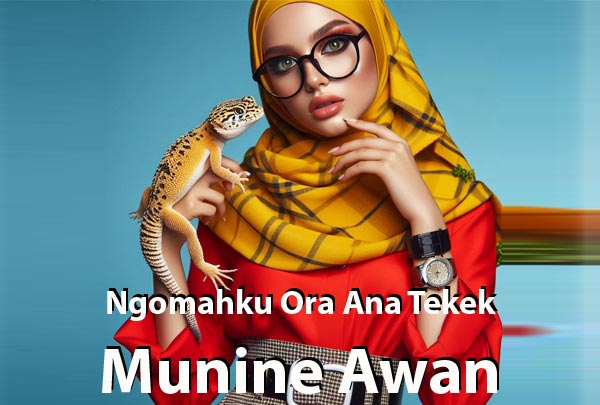 ngomahku ora ana tekek munine awan