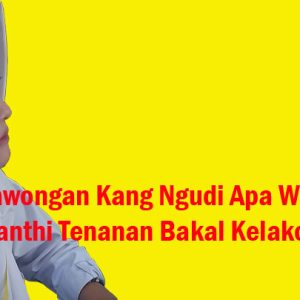 Pawongan Kang Ngudi Apa Wae Kanthi Tenanan Bakal Kelakon