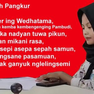 Jinejer ing Wedhatama, Mrih tan kemba kembengenging Pambudi, Mangka nadyan tuwa pikun, Yen tan mikani rasa, Yekti sepi asepa sepah samun, samangsane pasamuan, Gonyak ganyuk nglelingsemi