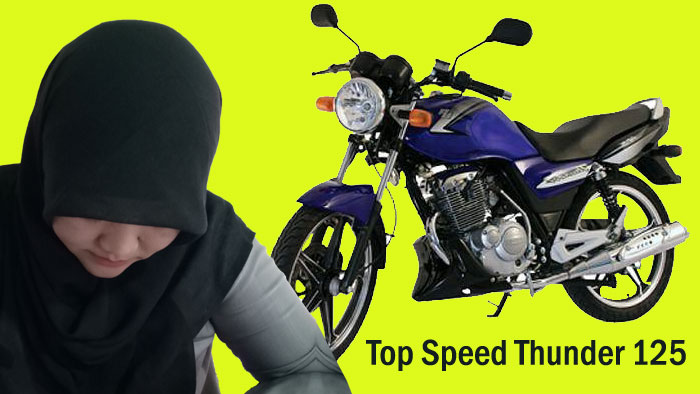top speed thunder 125 motor suzuki yang memiliki tangki ukuran jumbo