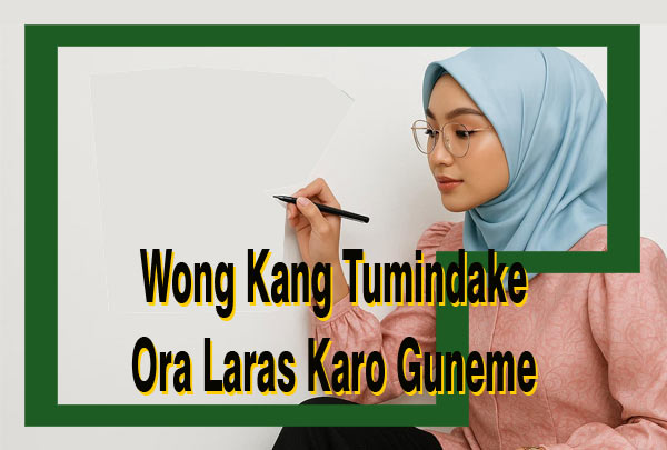 Wong kang tumindake ora laras karo guneme diarani