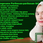 Coba tegesana Paribasan-paribasan iki!