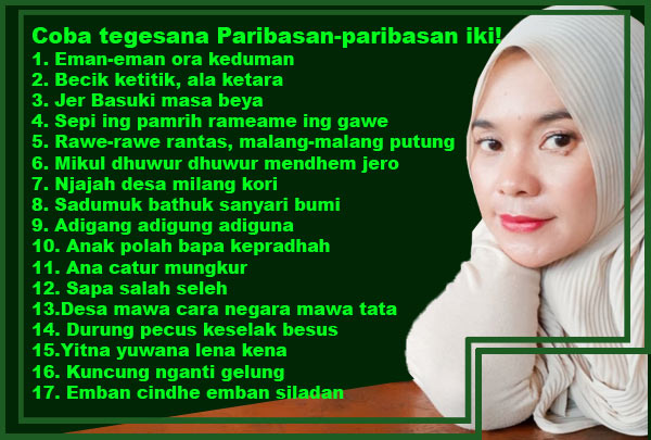 Coba tegesana Paribasan-paribasan iki!