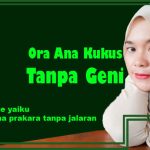 ora ana kukus tanpa geni kalebu tembung jinise tegese yaiku